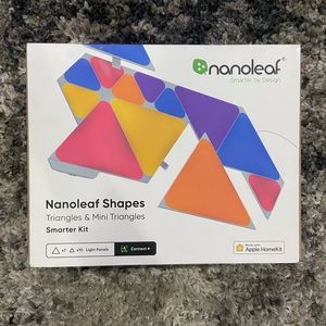 Nanoleaf Shapes Smarter Kit Triangles and mini triangles